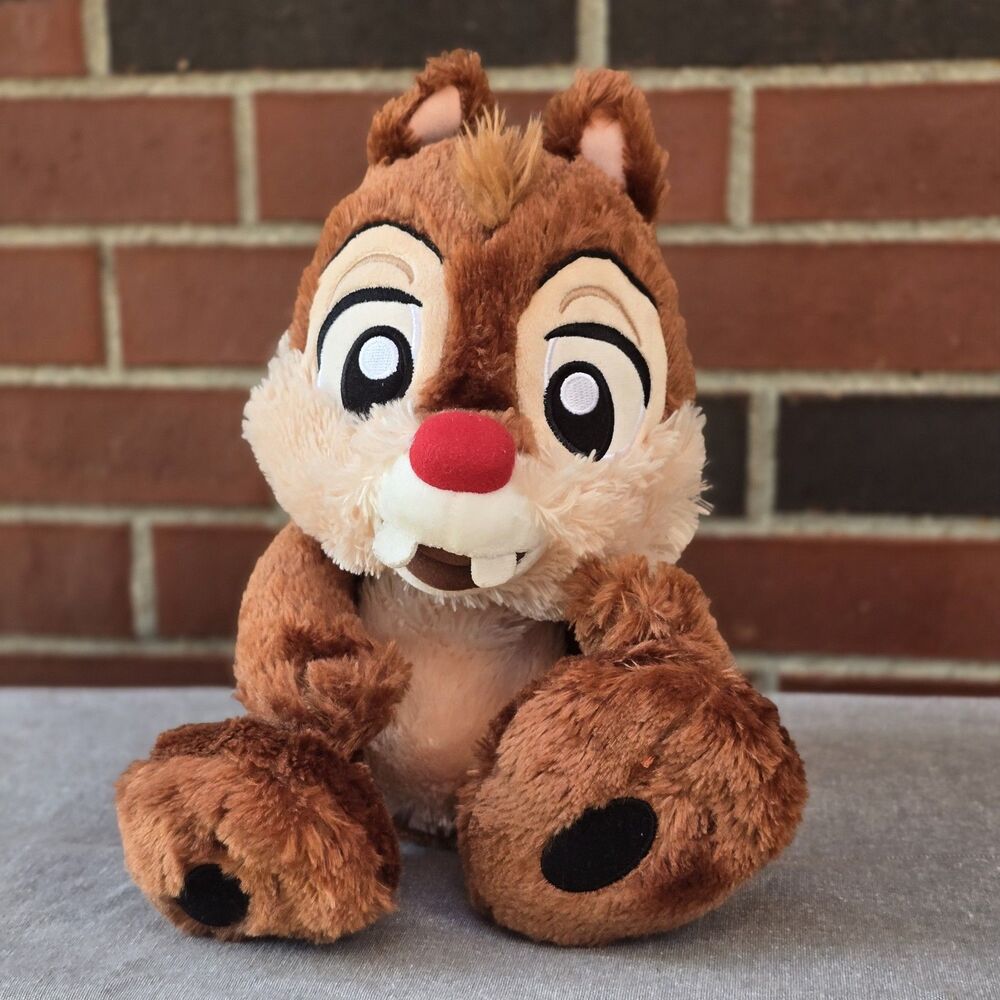 Disney Parks Chip ‘n’ Dale Chipmunk Plush Bigfoot RARE Dale 14” Exclusive